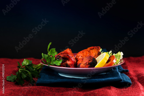 Fotografie Handmade tandoori Grill Indian food