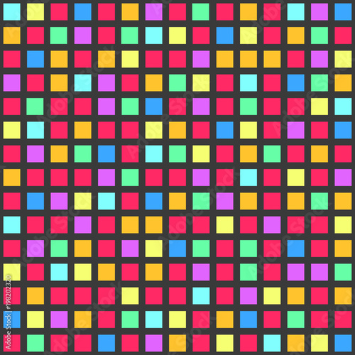 Vector abstract square background. eamless grid pattern