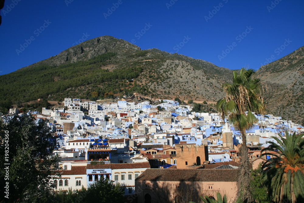 The town of Chefchaouen in Morocco