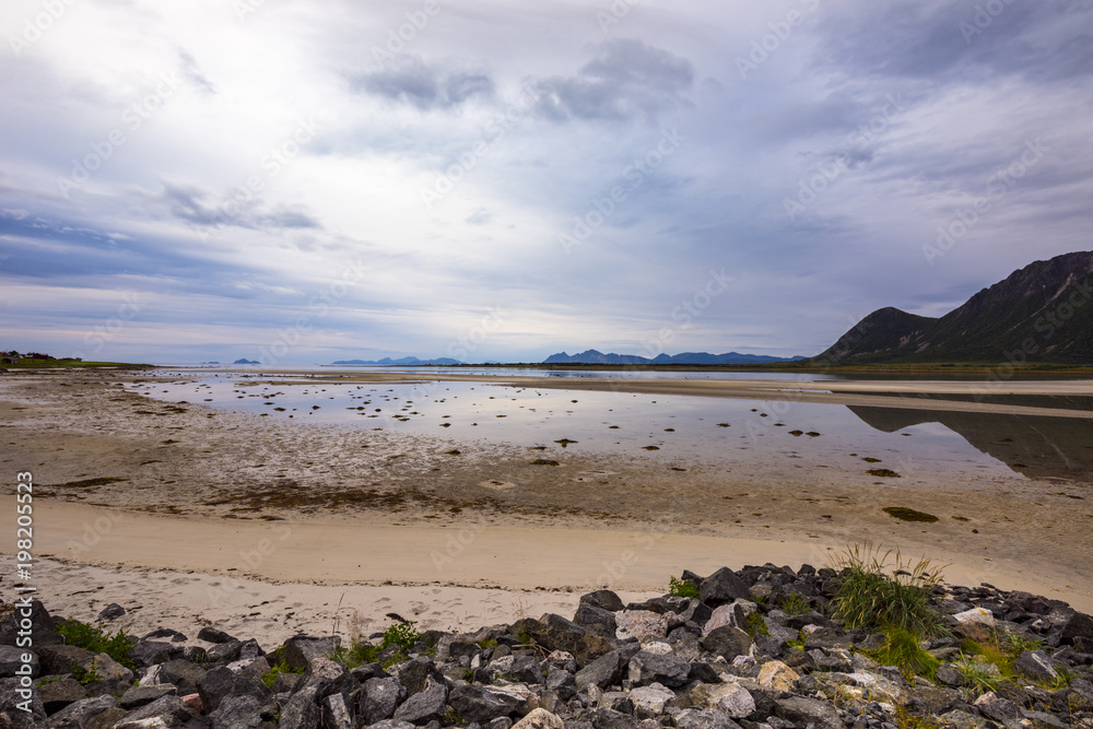 Mountains and beaches of Laukvik Mountains and beaches of Laukvik