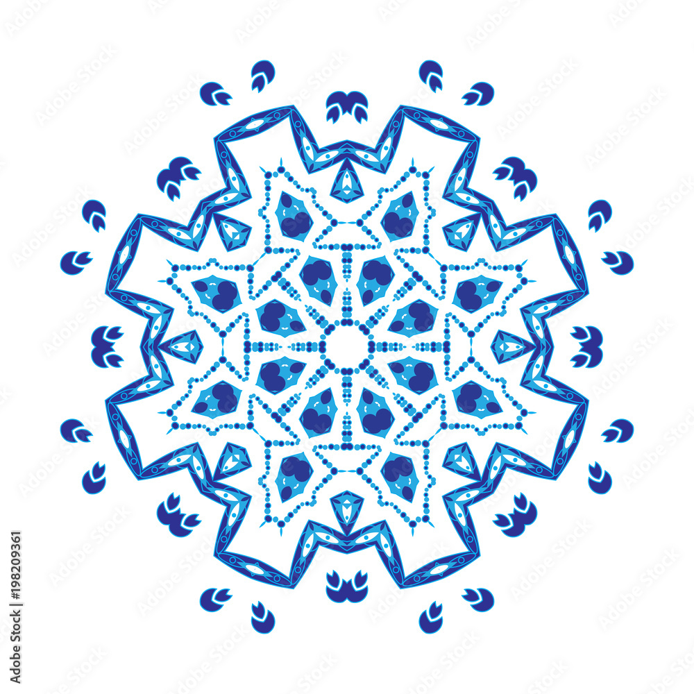 Blue Vector Mandala Blue Vector Mandala