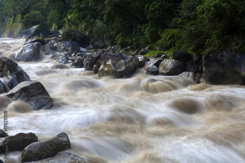 Urubamba river in Peru