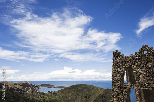 Isla del Sol on lake Titica...