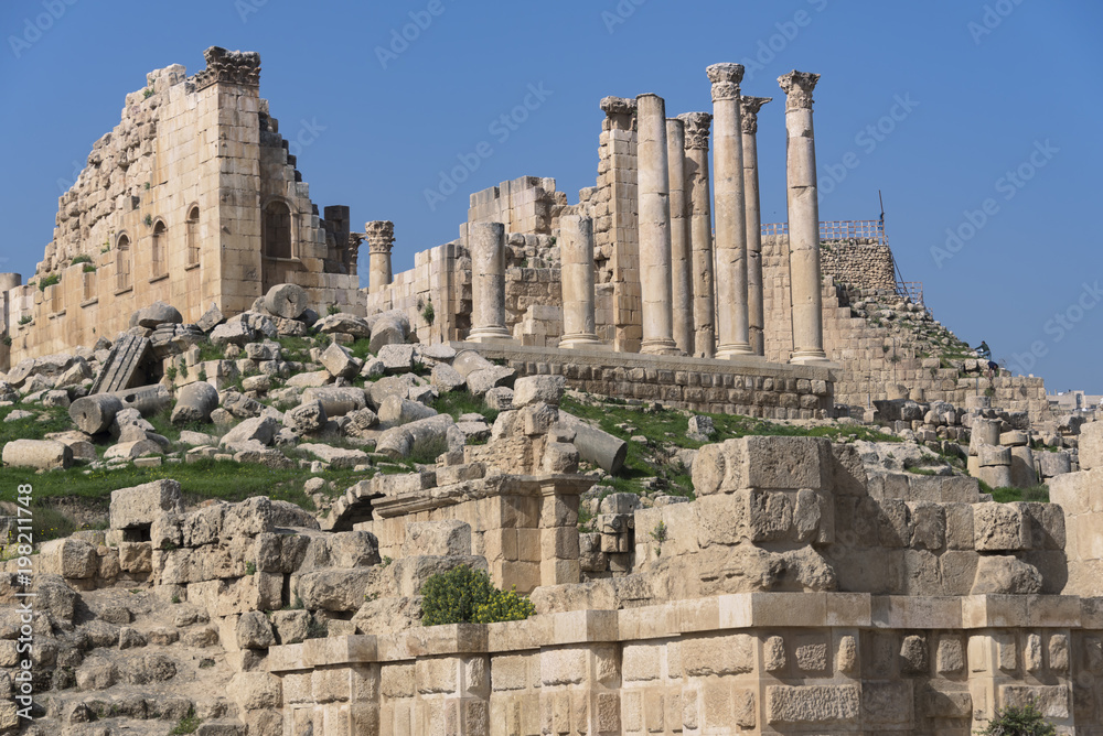 Ruins in the ancient Jerash town, Jordan