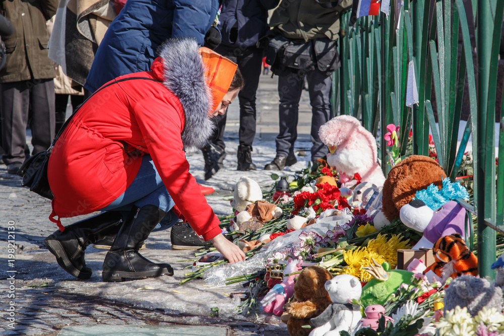 Φωτογραφία Mourning for the victims of the fire in the city of Kemerovo.