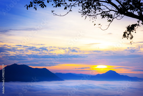 Photography Sunrise at Phu Thok (Thailand)