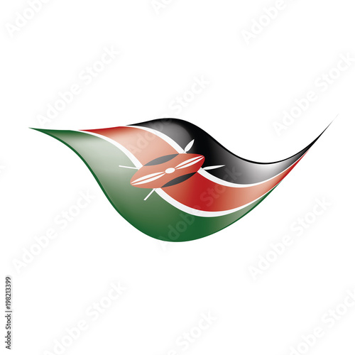 Kenya flag, vector illustration