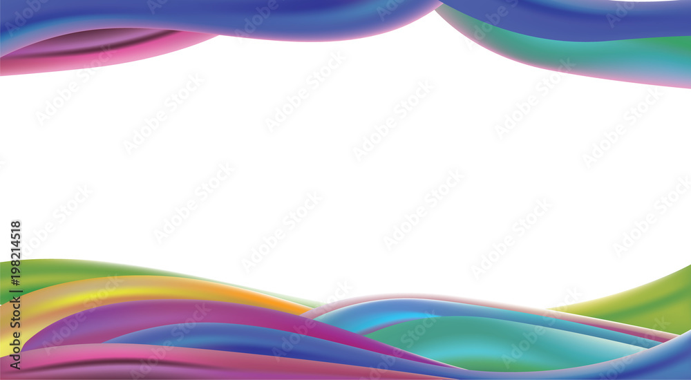 Fototapeta premium Color waves Abstract background