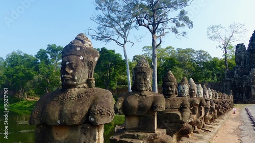 Landschaft bei Ankgor bei Siem Reap in Kambodscha photo