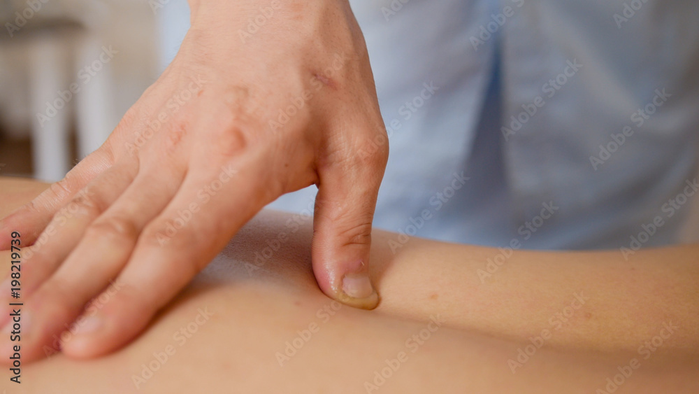 Young model woman model receiving massage at spa - healthcare concept Young model woman model receiving massage at spa - healthcare concept