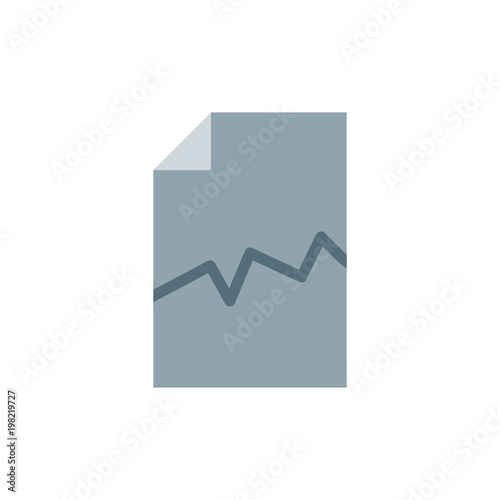 corrupted file, broken file flat vector icon. Modern simple isolated sign. Pixel perfect vector  illustration for logo, website, mobile app and other designs