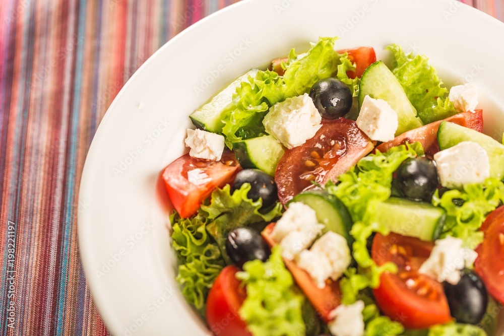 Fresh spring salad with vegetable Fresh spring salad with vegetable
