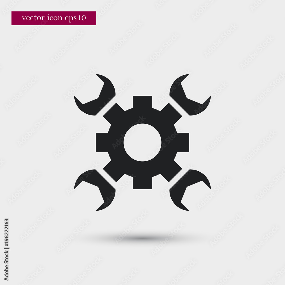 Gear icon. Simple process element illustration. Office symbol design from business collection. Can be used in web and mobile. Gear icon. Simple process element illustration. Office symbol design from business collection. Can be used in web and mobile.