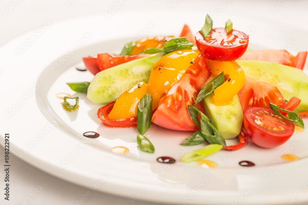 Fresh spring salad with vegetable Fresh spring salad with vegetable