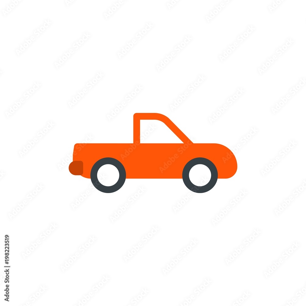 pick up truck, delivery truck flat vector icon. Modern simple isolated sign. Pixel perfect vector  illustration for logo, website, mobile app and other designs