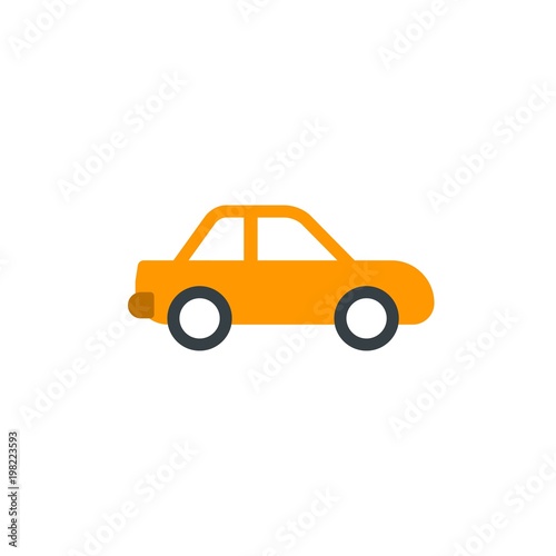 sedan car flat vector icon. Modern simple isolated sign. Pixel perfect vector  illustration for logo  website  mobile app and other designs