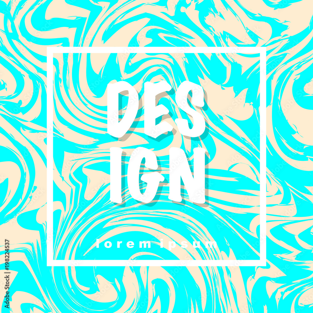 Abstract card with liquid lines marble effect Abstract card with liquid lines marble effect
