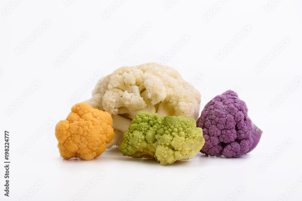 Cauliflower inflorescence close up Cauliflower inflorescence close up