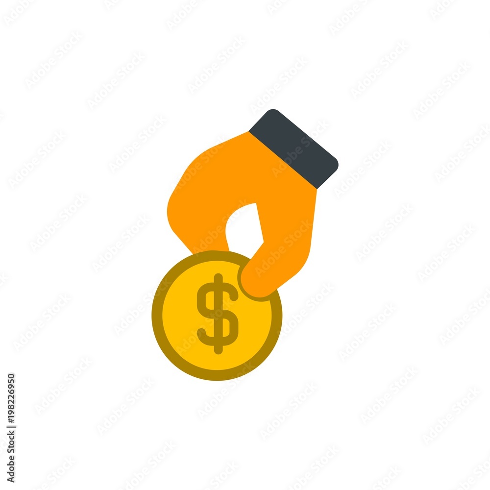 pay cent, pay usd coin flat vector icon. Modern simple isolated sign. Pixel perfect vector illustration for logo, website, mobile app and other designs pay cent, pay usd coin flat vector icon. Modern simple isolated sign. Pixel perfect vector illustration for logo, website, mobile app and other designs