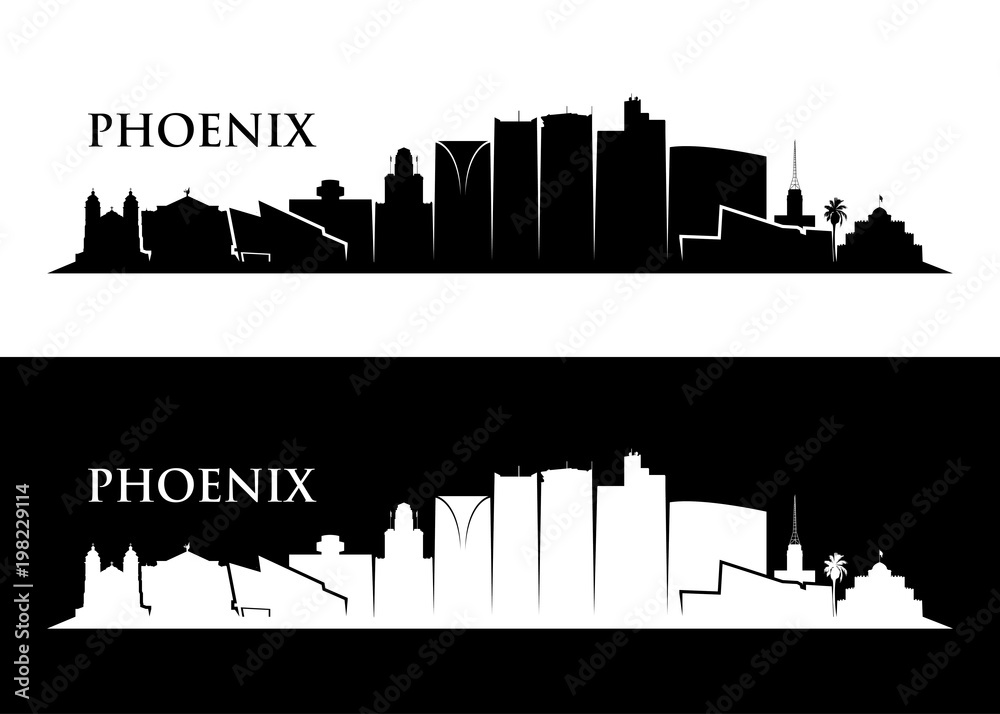 Naklejka premium Panoramę Phoenix