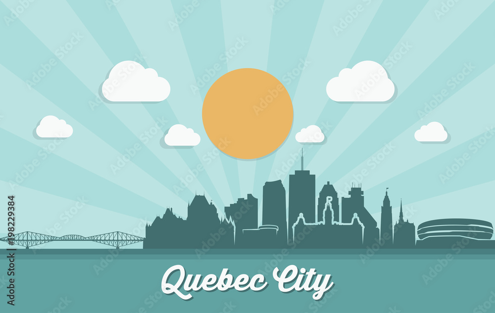 Quebec city skyline - Canada