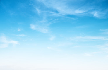 Clear blue sky and white clouds
