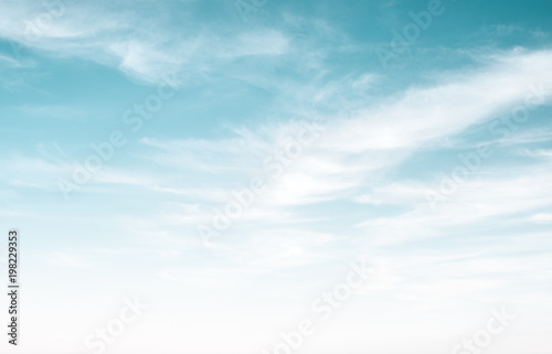 Clear blue sky and white clouds © 1xpert