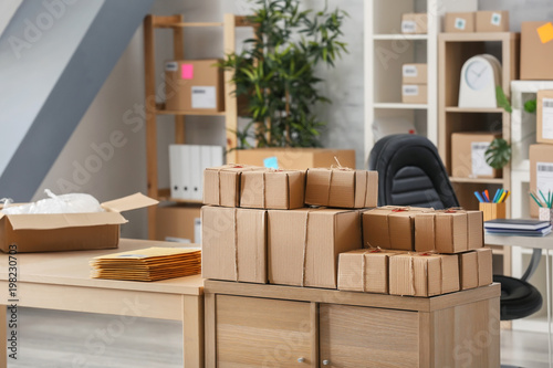 Parcels ready for shipment ...