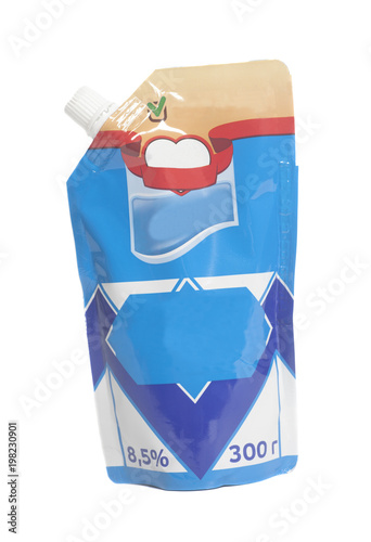 Blue packaging condenced milk photo