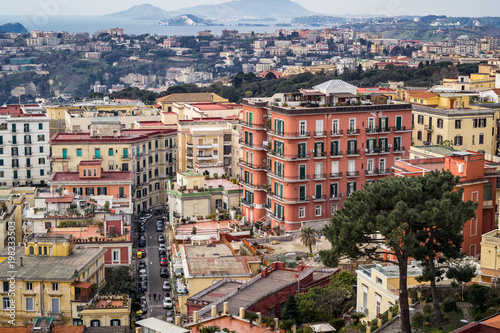 Panorama Blick über die Stadt Neapel