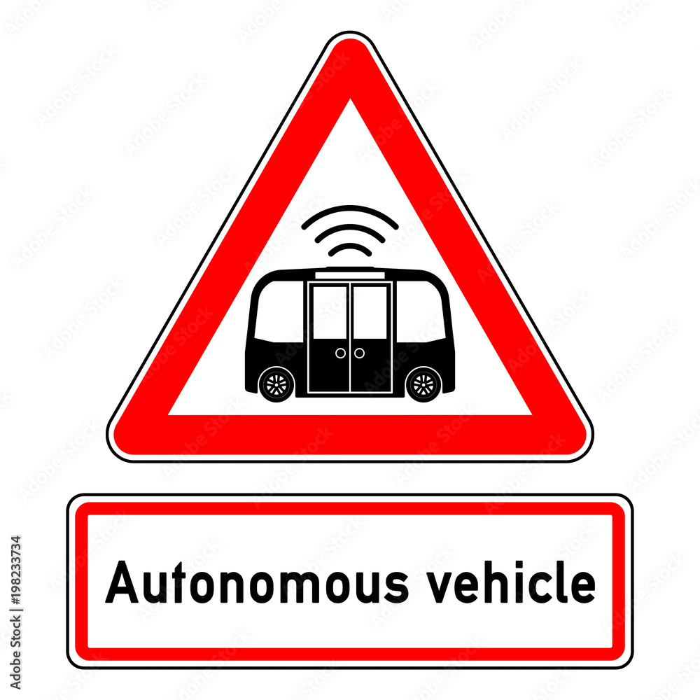 adi52 AutonomousDrivingIllustration - ncsc47 NewCombinationSignCaution ncsc - Verkehrszeichen - Achtung Bus - Zusatzzeichen Text - english: Autonomous vehicle - autonomous self-driving car xxl e5947 adi52 AutonomousDrivingIllustration - ncsc47 NewCombinationSignCaution ncsc - Verkehrszeichen - Achtung Bus - Zusatzzeichen Text - english: Autonomous vehicle - autonomous self-driving car xxl e5947