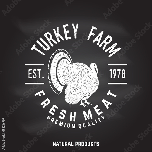 Turkey Farm Badge or Label.