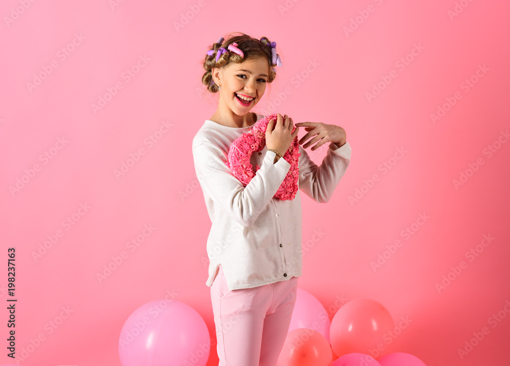 Little girl hold heart, fathers, mothers day. Little girl hold heart, fathers, mothers day.