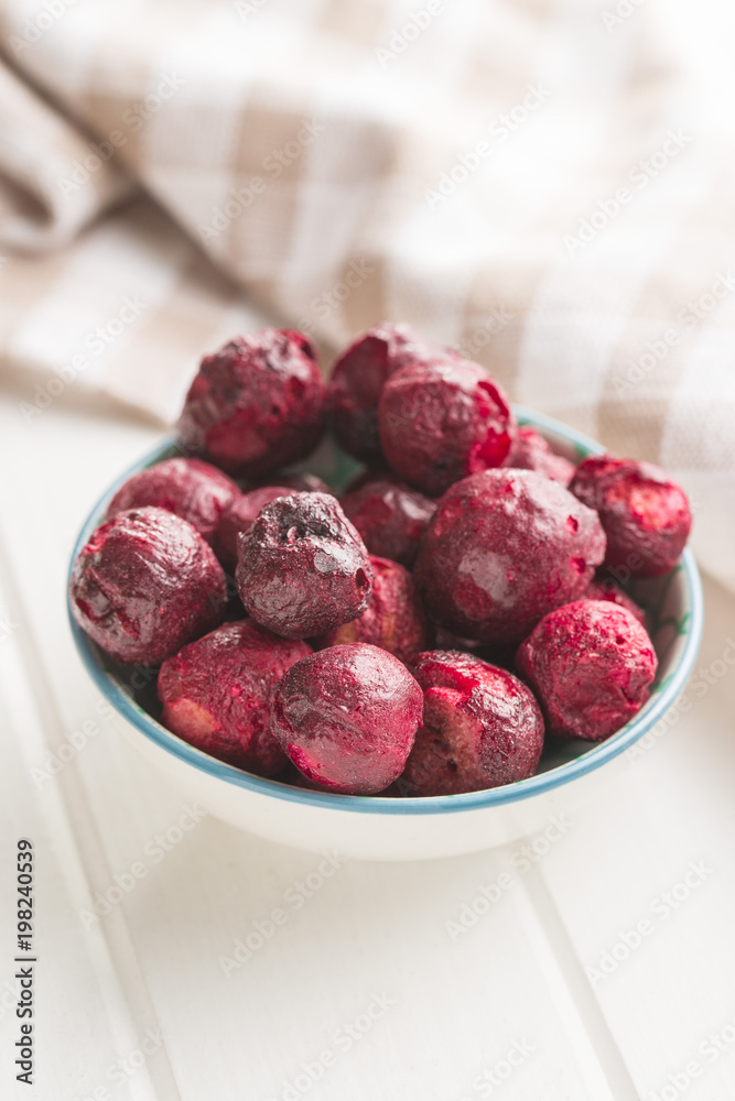 Freeze dried cherries. Freeze dried cherries.