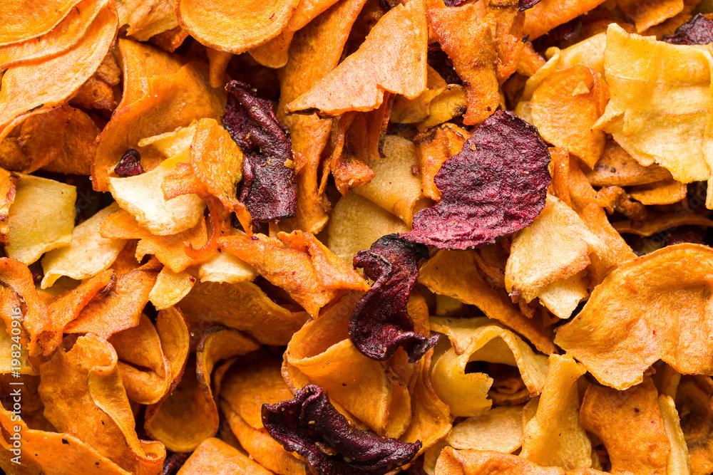 Mixed fried vegetable chips