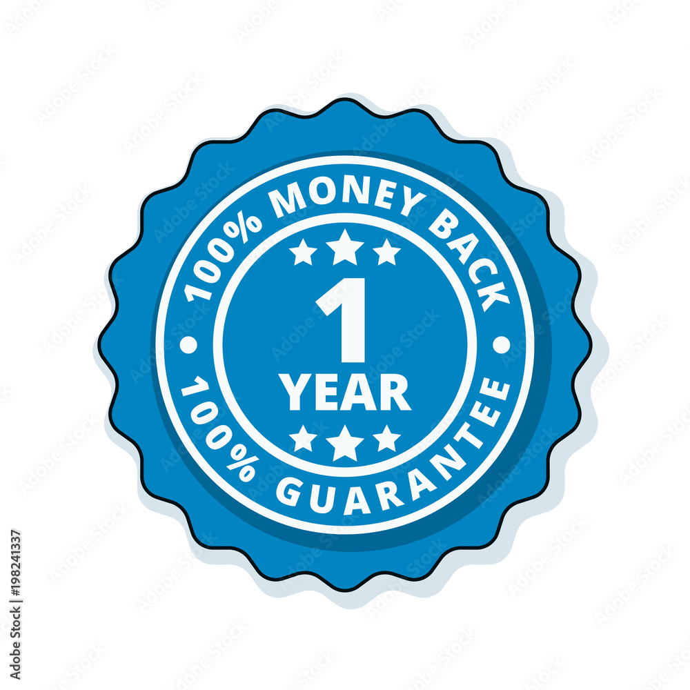 One year money back guarantee