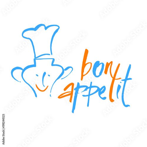 bon appetit lettering template
