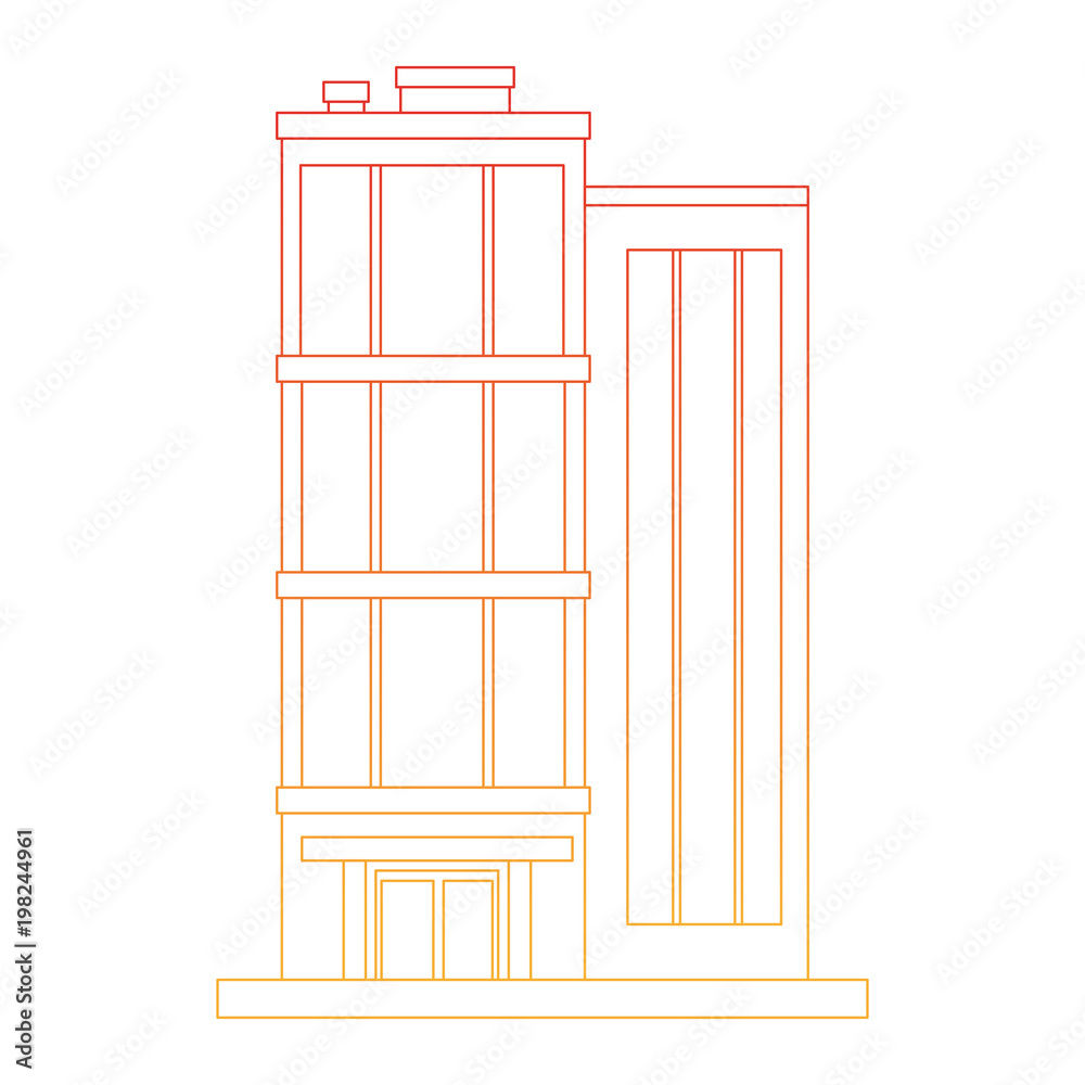 City urban building vector illustration graphic design