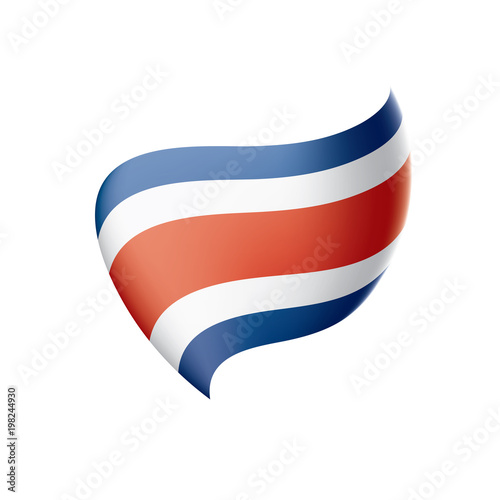 Free Download Costa Rica flag, vector illustration - GFXLoad