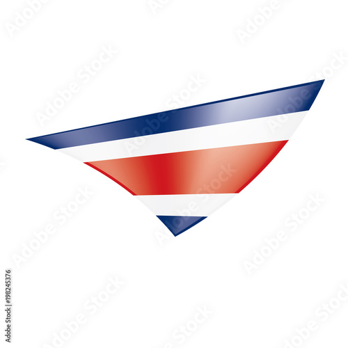 Free Download Costa Rica flag, vector illustration - GFXLoad