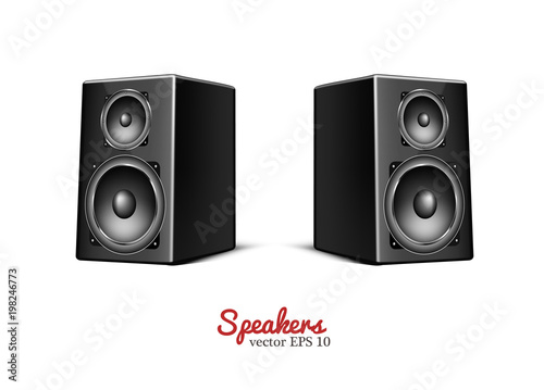 Vector sound speaker, loudspeaker icon