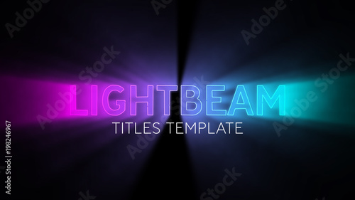 Ombre Lightbeam Title