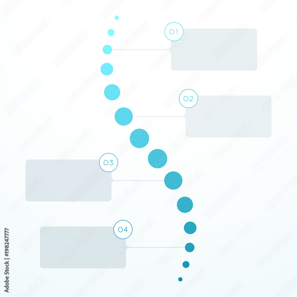 Abstract Blue Flat 4 Step Circles Vertical Timeline Abstract Blue Flat 4 Step Circles Vertical Timeline