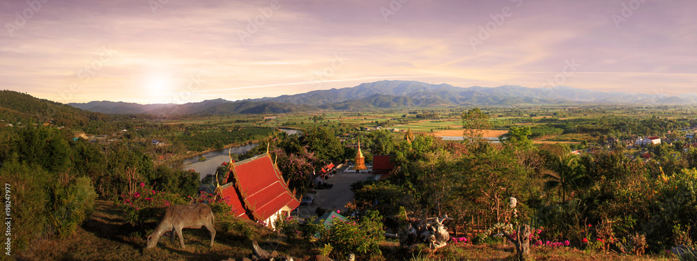 Obraz premium Nice view of the countryside in northern thailand