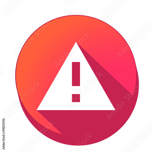 ikona z długim cieniem na tle okręgu