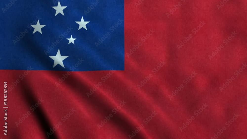 4K Seamless Loopable Flag of Samoa 4K Seamless Loopable Flag of Samoa