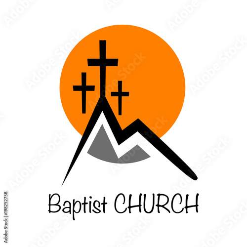 Fotografie Vector logo baptist church