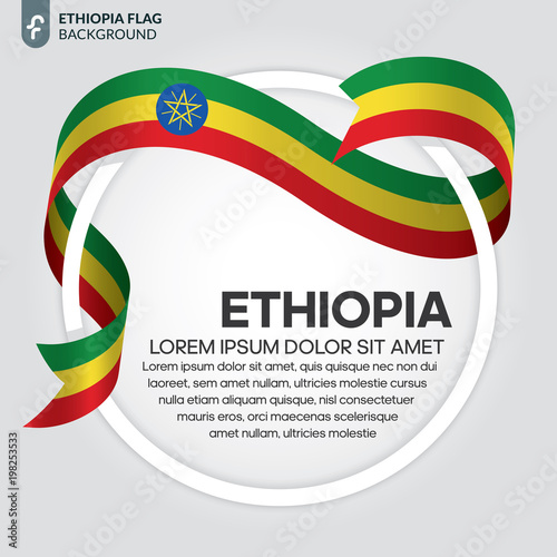 Ethiopia flag background