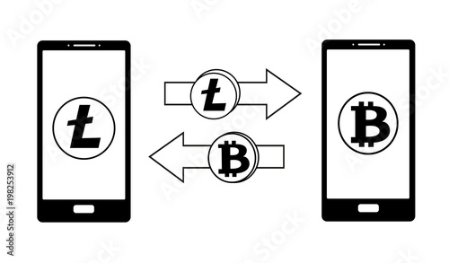 exchange between litecoin and bitcoin in the phone