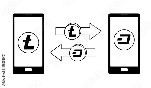 exchange between litecoin and dash in the phone